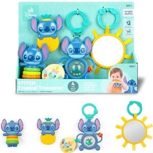 Disney Baby Stitch Tropical Treasures Toy Set - Blue and Yellow